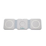 3 in 1 Magsafe Wireless Charger - branded tech gifts for corporate gifting in Singapore with custom logo branding. 3-in-1 MagSafe wireless charger, designed to charge your phone, AirPods, and Apple Watch simultaneously. 5mm x 7.5mm.