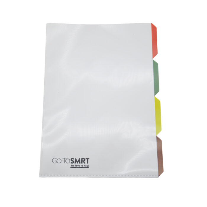 A4 L-Shaped File - Stationery corporate gifts for corporate gifting in Singapore with custom logo branding.With its practical L-shape, this file is perfect for organizing A4-sized papers, offering a convenient way to store.