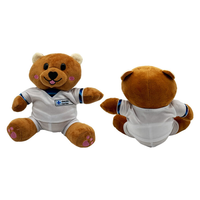 Customised Bear with Uniform - Other corporate gifts for corporate gifting in Singapore with custom logo branding.A customized bear with a uniform is a plush toy personalized with specific attire to match professions, teams, or organizations. It makes a thoughtful gift or keepsake, symbolizing pride and identity.