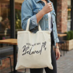 Canvas Tote Bag - branded bags and pouches for corporate gifting in Singapore with custom logo branding. A canvas tote bag is a sturdy, reusable bag made from durable cotton canvas.