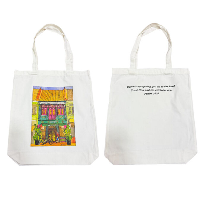 Canvas Tote Bag - branded bags and pouches for corporate gifting in Singapore with custom logo branding. A canvas tote bag is a sturdy, reusable bag made from durable cotton canvas.