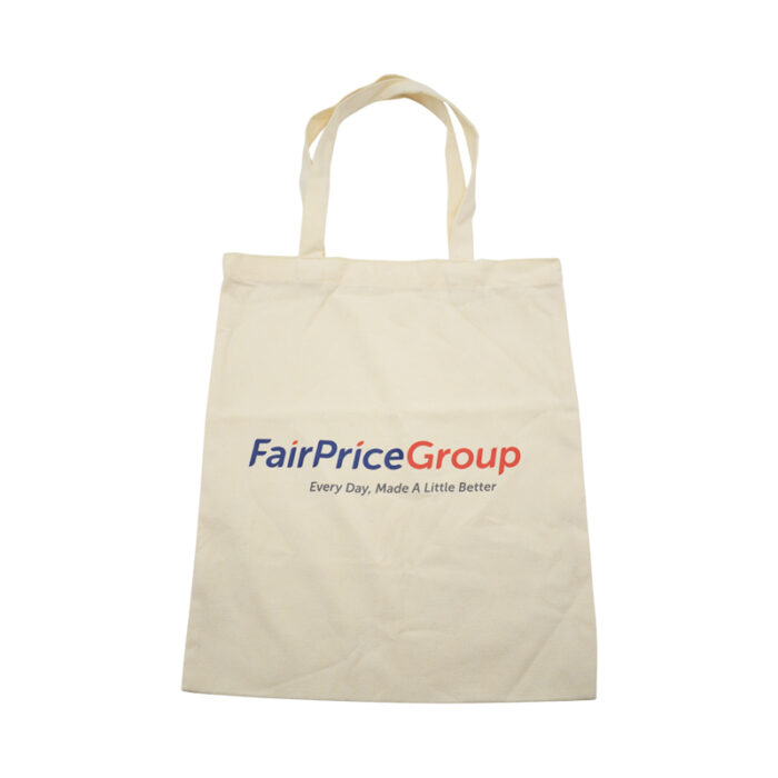Canvas Tote Bag - branded bags and pouches for corporate gifting in Singapore with custom logo branding. A canvas tote bag is a sturdy, reusable bag made from durable cotton canvas.
