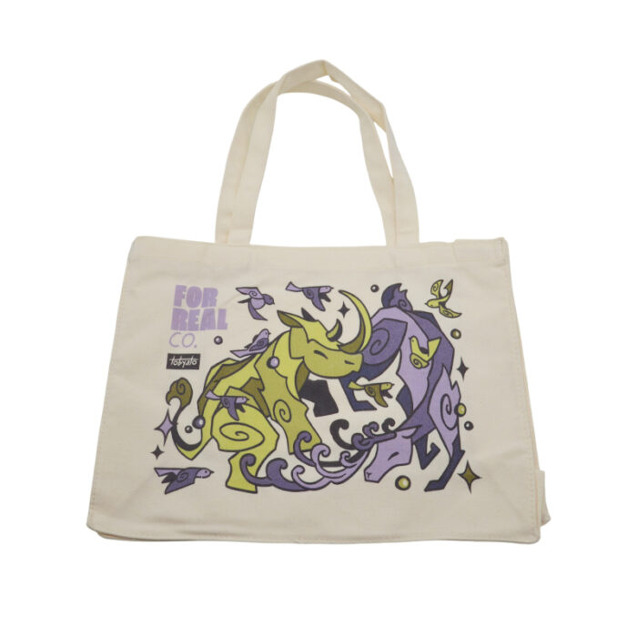 Canvas Tote Bag - branded bags and pouches for corporate gifting in Singapore with custom logo branding. A canvas tote bag is a sturdy, reusable bag made from durable cotton canvas.