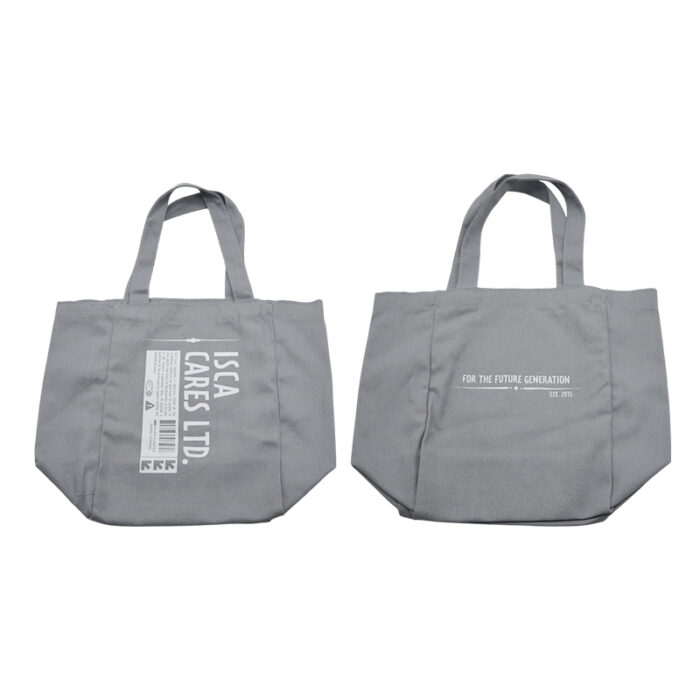 Canvas Tote Bag - branded bags and pouches for corporate gifting in Singapore with custom logo branding. A canvas tote bag is a sturdy, reusable bag made from durable cotton canvas.