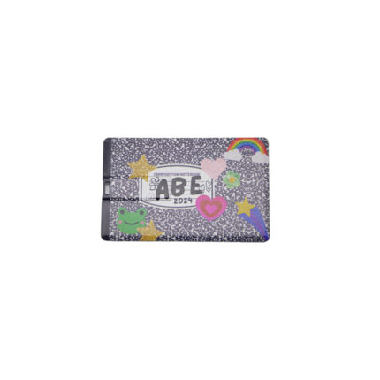 Card Flash Drive - branded tech gifts for corporate gifting in Singapore with custom logo branding. A card flash drive is a slim, credit-card-sized USB drive designed for easy portability. 3 x 5.2 cm.