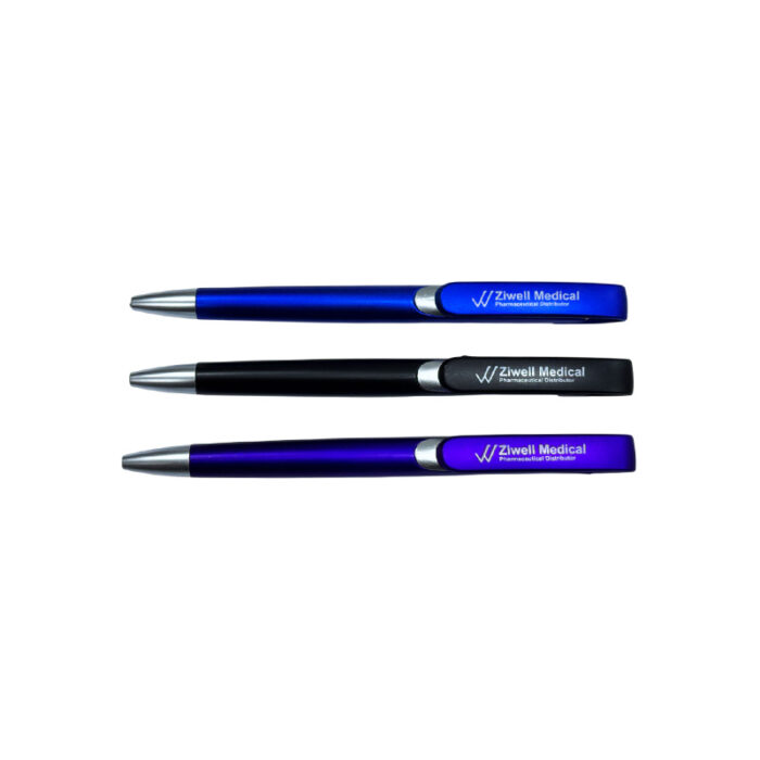 Clicker Ballpoint Pen - Stationery corporate gifts for corporate gifting in Singapore with custom logo branding.Designed for effortless use, this clicker ballpoint pen ensures a clean and smooth writing experience, with a quick-click feature to extend and retract the pen.