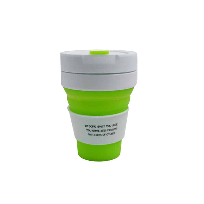 Collapsible Coffee Mug - branded drinkware for corporate gifting in Singapore with custom logo branding. This space-saving coffee mug easily collapses for compact storage, making it perfect for travel, camping, or on-the-go use without compromising on convenience or style.