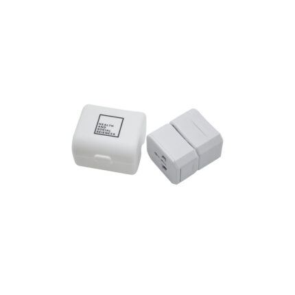 Compact Travel Adapter - Tech corporate gifts for corporate gifting in Singapore with custom logo branding.A compact travel adapter is a small, portable plug converter designed for international use. It allows you to charge devices in different countries, offering a convenient solution for travelers with various plug types.