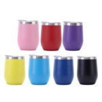 Egg-shaped tumbler- branded drinkware for corporate gifting in Singapore with custom logo branding. Egg-shaped tumbler with a unique design, perfect for adding a fun twist to your drinkware collection. Its ergonomic shape provides a comfortable and stylish drinking experience.