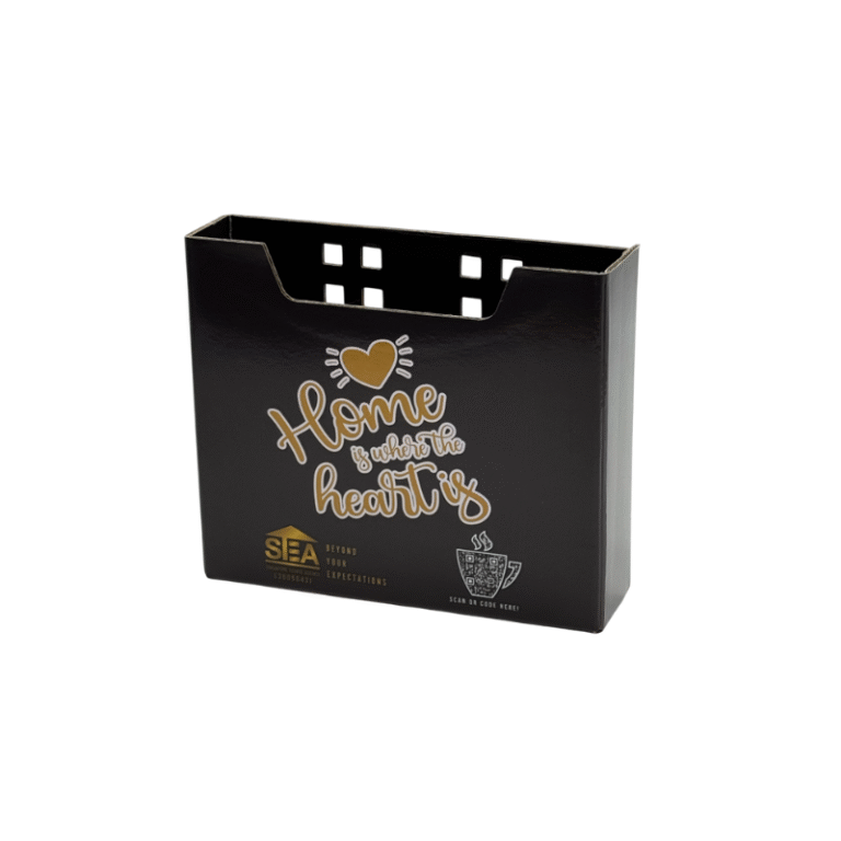Flyer Box - custom packaging for corporate gifting in Singapore with custom logo branding. A flyer box is a container used to hold and display printed flyers for easy access and distribution.