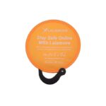 Foldable Frisbee Fan with Handle - event giveaways and promotional items for corporate gifting in Singapore with custom logo branding. A foldable fan with a handle is a compact, portable fan that can be easily folded for storage.