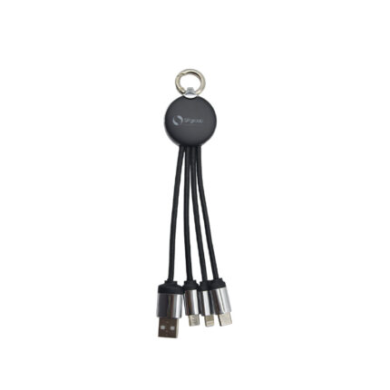 LED Charging Cable - branded tech gifts for corporate gifting in Singapore with custom logo branding. An LED charging cable is a USB cable that lights up with an LED indicator while charging.