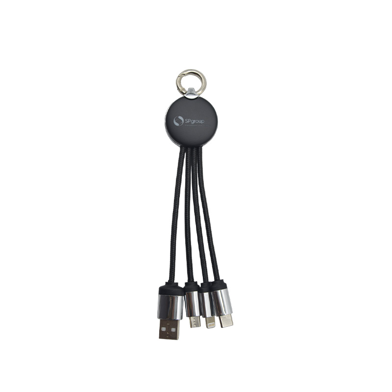 LED Charging Cable - branded tech gifts for corporate gifting in Singapore with custom logo branding. An LED charging cable is a USB cable that lights up with an LED indicator while charging.
