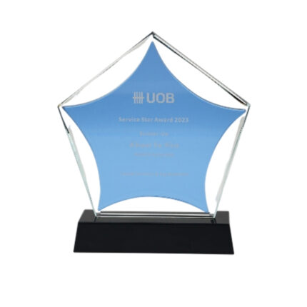 Pentagon Crystal Trophy - Awards corporate gifts for corporate gifting in Singapore with custom logo branding.Pentagon Crystal Trophy is a stunning award that adds elegance to any recognition ceremony. Perfect for commemorating achievements, it can be customized with individual names or logos for a personal touch.