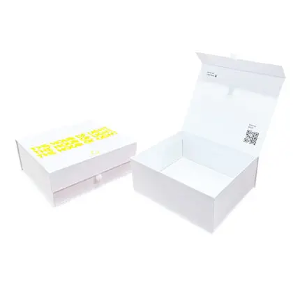Magnetic Box - custom packaging for corporate gifting in Singapore with custom logo branding. A magnetic box features a secure closure using built-in magnets, providing an elegant and convenient packaging solution.