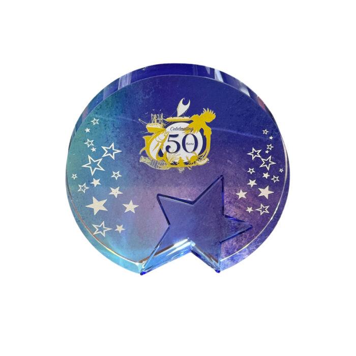 Star Crystal Trophy - Awards corporate gifts for corporate gifting in Singapore with custom logo branding.Star Crystal Trophy is a beautifully crafted award, perfect for celebrating exceptional achievements. It can be personalized with individual names or logos, making it a unique and memorable recognition piece.