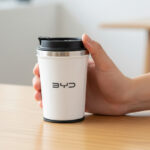 Suction Mug - branded drinkware for corporate gifting in Singapore with custom logo branding. Designed with a strong suction base, this 380ml mug stays in place to prevent tipping, providing a spill-proof solution for enjoying your favorite drinks without worry.