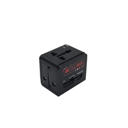 Travel Adaptor with 2 USB Port - Tech corporate gifts for corporate gifting in Singapore with custom logo branding.A travel adaptor with 2 USB ports allows you to charge multiple devices simultaneously while traveling. It features universal plug compatibility and is compact, making it perfect for international use and on-the-go charging.