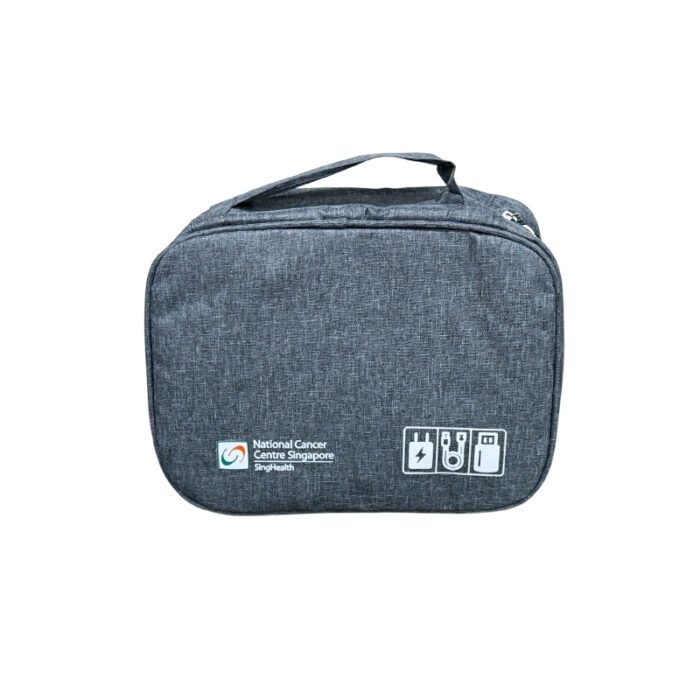 Travel Organizer Pouch - branded bags and pouches for corporate gifting in Singapore with custom logo branding. The Travel Organizer Pouch is a compact, efficient solution for organizing your travel essentials. 5cm (L) x 10cm (W) x 18.5cm (H).