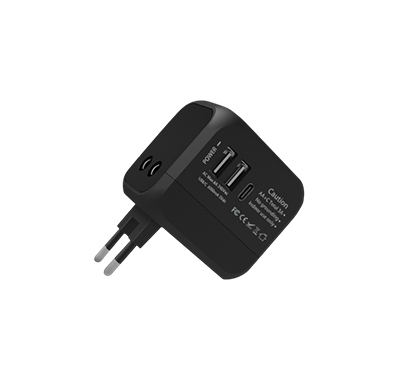 Worldwide Travel Adaptor PD20W - Tech corporate gifts for corporate gifting in Singapore with custom logo branding.A Worldwide Travel Adaptor PD20W is a compact, multi-region plug that supports fast charging with Power Delivery (PD) up to 20W. Ideal for international travel, it works with various plug types and ensures efficient charging for your devices.