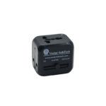 Worldwide Travel Adaptor PD20W - Tech corporate gifts for corporate gifting in Singapore with custom logo branding.A Worldwide Travel Adaptor PD20W is a compact, multi-region plug that supports fast charging with Power Delivery (PD) up to 20W. Ideal for international travel, it works with various plug types and ensures efficient charging for your devices.