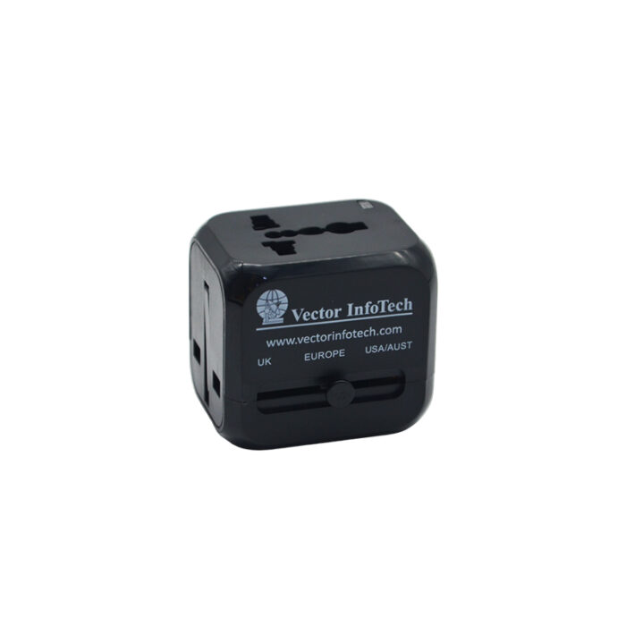 Worldwide Travel Adaptor PD20W - Tech corporate gifts for corporate gifting in Singapore with custom logo branding.A Worldwide Travel Adaptor PD20W is a compact, multi-region plug that supports fast charging with Power Delivery (PD) up to 20W. Ideal for international travel, it works with various plug types and ensures efficient charging for your devices.