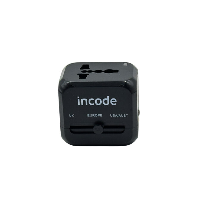 Worldwide Travel Adaptor PD20W - Tech corporate gifts for corporate gifting in Singapore with custom logo branding.A Worldwide Travel Adaptor PD20W is a compact, multi-region plug that supports fast charging with Power Delivery (PD) up to 20W. Ideal for international travel, it works with various plug types and ensures efficient charging for your devices.