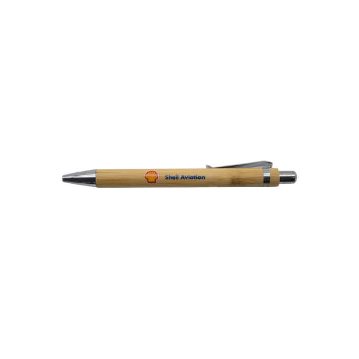 Natural Bamboo Pen - Stationery corporate gifts for corporate gifting in Singapore with custom logo branding.This eco-friendly natural bamboo pen provides a sustainable writing experience. Its smooth glide and ergonomic design make it perfect for daily use. A great choice for those looking to reduce their environmental impact while staying stylish.