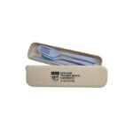 Wheat Straw Cutlery Set - lifestyle corporate gifts for corporate gifting in Singapore with custom logo branding. Reduce your environmental impact with our reusable wheat straw cutlery set.