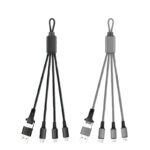 3 in 2 Multicable - branded tech gifts for corporate gifting in Singapore with custom logo branding.3-in-2 Multicable offers versatile charging with three connectors in one compact design, making it perfect for multiple devices.