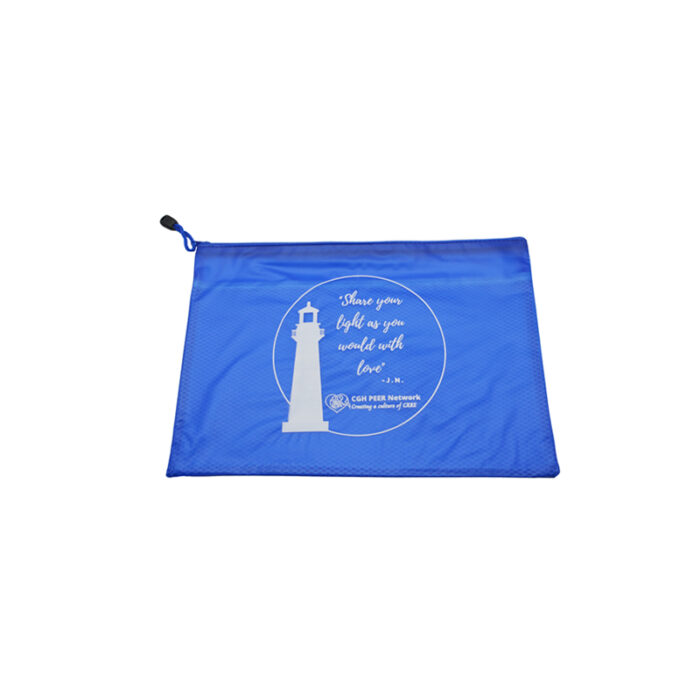 Mesh Zipper File - Stationery corporate gifts for corporate gifting in Singapore with custom logo branding.This mesh zipper file offers a practical solution for organizing your paperwork. Its durable design keeps files protected while remaining lightweight.