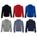 Full Zip Hoodie - branded apparel for corporate gifting in Singapore with custom logo branding. Full Zip Hoodie offers cozy comfort with a versatile zip-up design, perfect for layering in any season. Its soft fabric and adjustable hood provide a relaxed, comfortable fit.