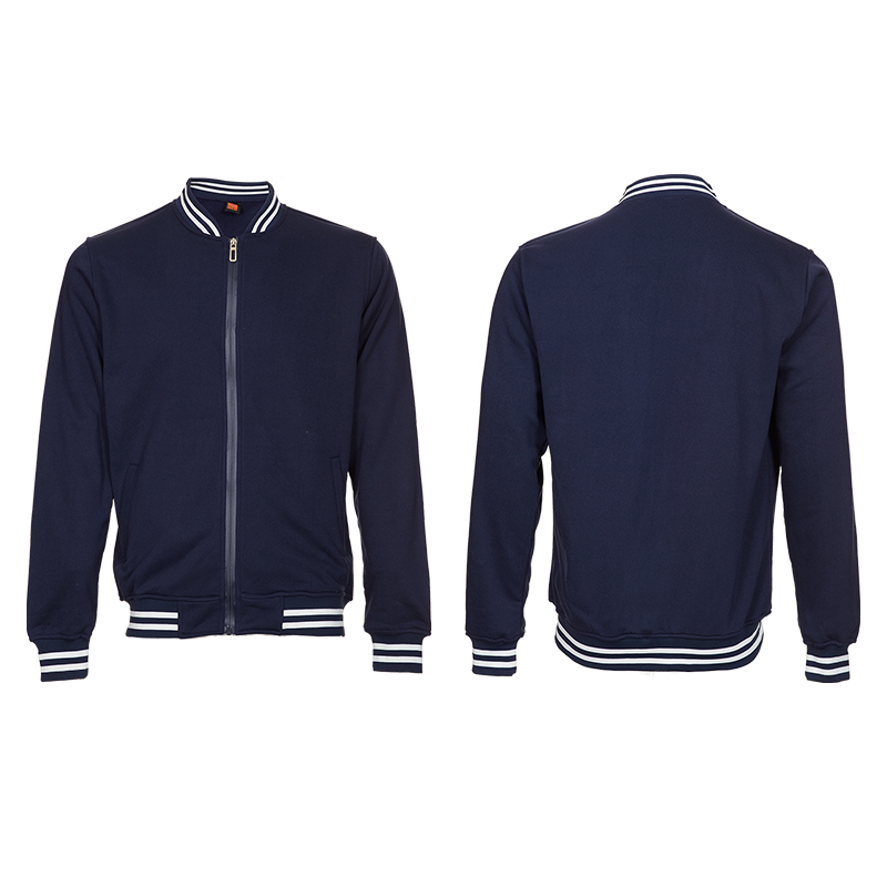 Full Zip Varsity Jacket-SS13-1 Full Zip Varsity Jacket - branded apparel for corporate gifting in Singapore with custom logo branding. Full Zip Varsity Jacket offers a classic, sporty look with a comfortable fit and durable design. Its zip-up closure and ribbed details provide both style and warmth.
