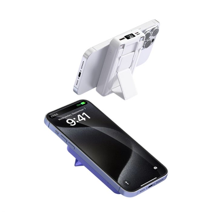Magnetic Standing Compact Powerbank - Tech corporate gifts for corporate gifting in Singapore with custom logo branding.Stay powered up on the go with this magnetic standing compact powerbank. Its sleek design and reliable performance make it the perfect portable charging solution.