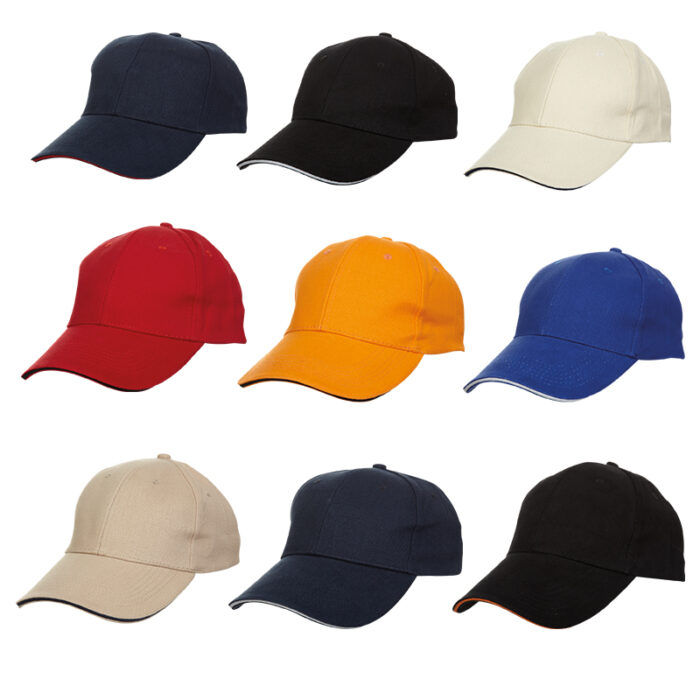 Trim Cotton Cap (6 Panel) - branded apparel for corporate gifting in Singapore with custom logo branding. Trim Cotton 6-Panel Cap offers a soft, breathable fit with a classic design for all-day comfort.