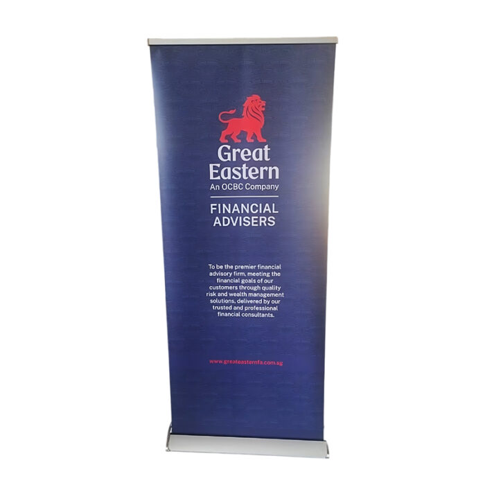Pull Up Banner - Other corporate gifts for corporate gifting in Singapore with custom logo branding.Stand out at any event with a high-quality customised pull-up banner. Designed to reflect your brand with vibrant, full-colour printing and durable materials. Perfect for trade shows, retail displays, or promotional spaces.