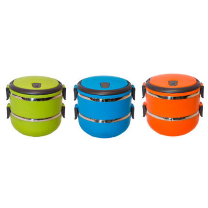 2 Tier Lunch Box - lifestyle corporate gifts for corporate gifting in Singapore with custom logo branding. 2 Tier Lunch Box offers extra space to pack multiple dishes while keeping them organized and fresh.