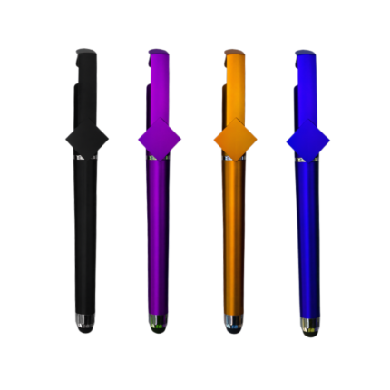 3-in-1 Stylus Ballpoint Pen - branded stationery for corporate gifting in Singapore with custom logo branding.3-in-1 Stylus Ballpoint Pen combines a smooth-writing pen, a responsive stylus for touchscreens, and a handy phone stand—all in one compact tool.