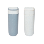 Suction Mug with Handle - branded drinkware for corporate gifting in Singapore with custom logo branding. The suction mug with handle stays firmly in place to help prevent accidental spills, making it great for work or travel.