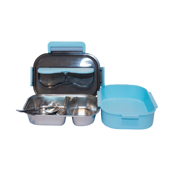 2 Compartments Lunch Box - lifestyle corporate gifts for corporate gifting in Singapore with custom logo branding.2 Compartments Lunch Box keeps your meals neatly separated for better portion control and freshness.