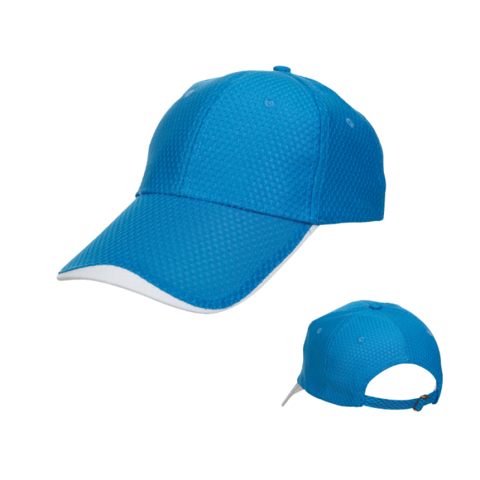 Dual Tone Polyester Cap - branded apparel for corporate gifting in Singapore with custom logo branding. Dual tone polyester cap combines vibrant style with durable, lightweight fabric for all-day comfort.
