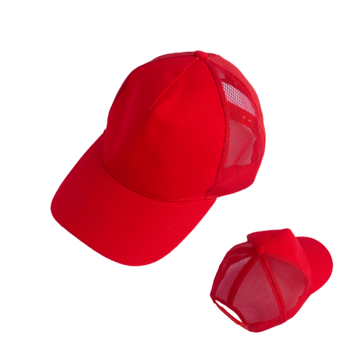 Cotton Trucker Cap - branded apparel for corporate gifting in Singapore with custom logo branding. This cotton mesh trucker cap offers a lightweight, breathable design perfect for daily wear.