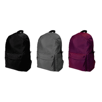 Classic Backpack - branded bags and pouches for corporate gifting in Singapore with custom logo branding. This classic backpack features a spacious main compartment and a convenient front pocket for smaller items.