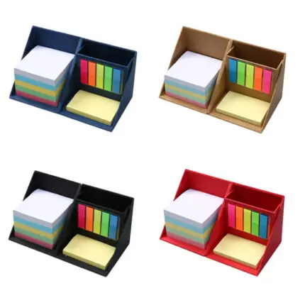 Cube Sticky Memo Box- branded stationery for corporate gifting in Singapore with custom logo branding.The Cube Sticky Memo Box keeps your notes organized and easily accessible in a compact, desk-friendly design.