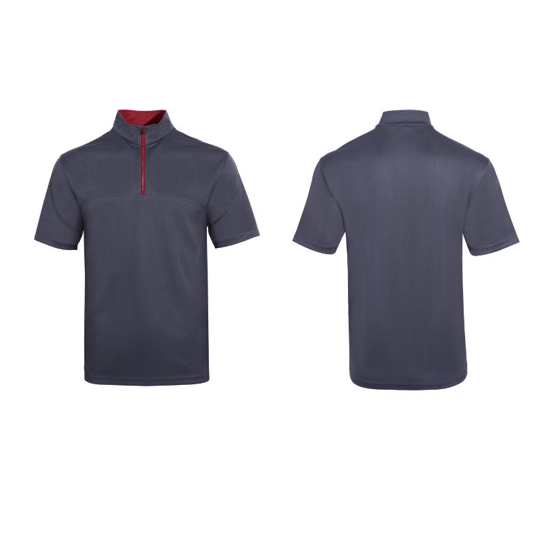Half Zip Mock Neck Shirt - branded apparel for corporate gifting in Singapore with custom logo branding. Half zip mock neck shirt features a sleek design with a comfortable, modern fit.
