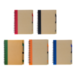 Kraft Cover Notebook with Pen - branded stationery for corporate gifting in Singapore with custom logo branding.This eco-friendly Kraft Cover Notebook with Pen is perfect for jotting down notes, ideas, or to-do lists on the go.
