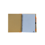 Kraft Cover Notebook with Pen - branded stationery for corporate gifting in Singapore with custom logo branding.This eco-friendly Kraft Cover Notebook with Pen is perfect for jotting down notes, ideas, or to-do lists on the go.