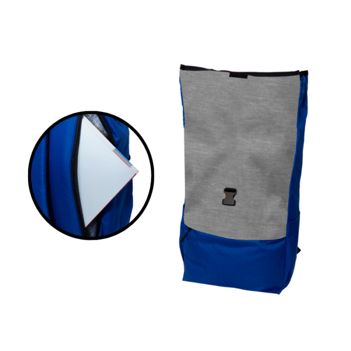 Rolltop Backpack- branded bags and pouches for corporate gifting in Singapore with custom logo branding. The rolltop backpack offers a modern, versatile design with adjustable storage capacity and a secure roll-top closure.