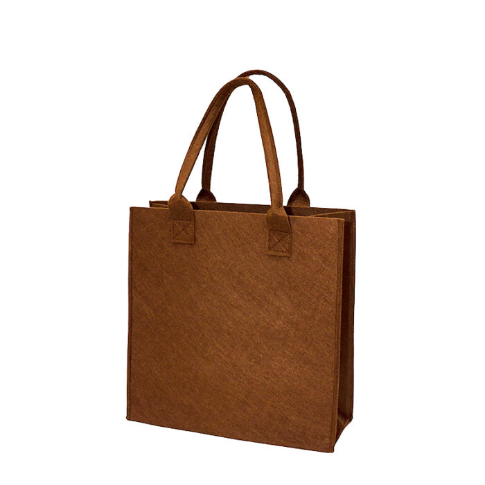 Felt Bag- branded bags and pouches for corporate gifting in Singapore with custom logo branding. The felt bag features a minimalist design crafted from soft yet sturdy felt material, offering both style and durability.