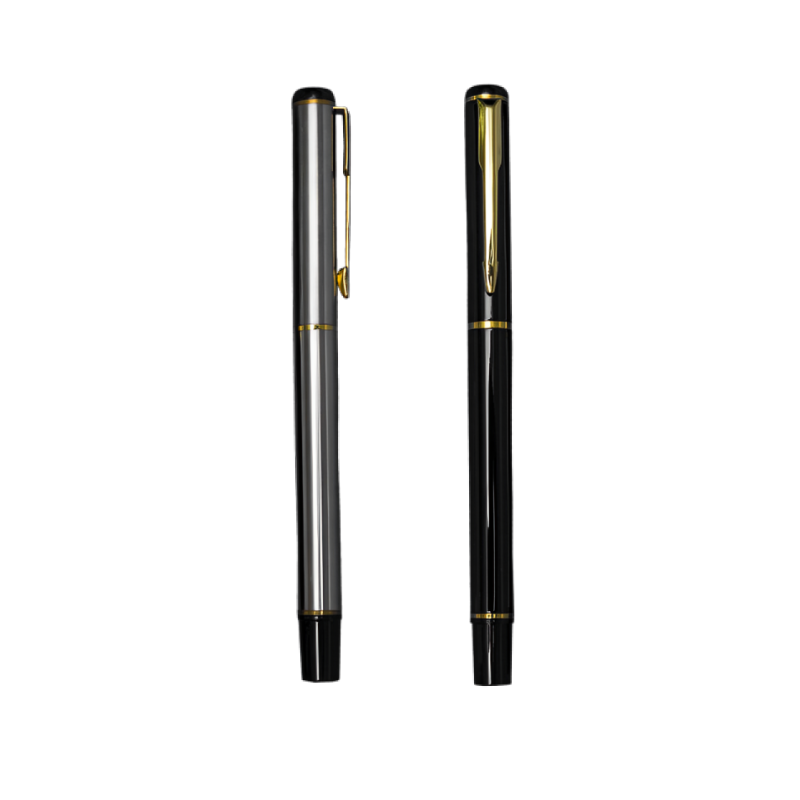 Metal Roller Pen with Golden Clip-MP23 Metal Roller Pen with Golden Clip- branded stationery for corporate gifting in Singapore with custom logo branding. Metal Roller Pen with Golden Clip combines elegant design and smooth writing, making it an ideal choice for corporate events, gifts, or premium giveaways.